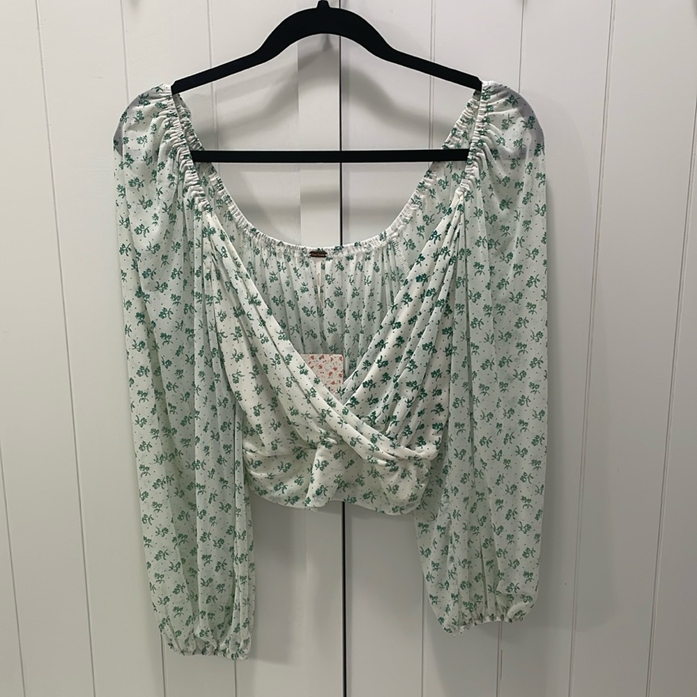 Free People Cream Combo Top
